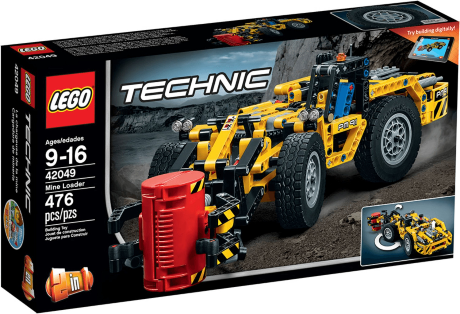 LEGO Technic - 2 in 1 Mine Loader (42049)