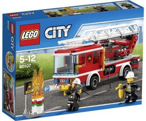 LEGO City 60107 pas cher, Le camion de pompiers avec échelle