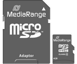 MediaRange SDHC 4 GB Karte SD Speicherkarte Class 10 