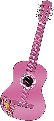 Reig Guitare en bois 75 cm rose (7066)