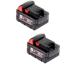 Milwaukee M18B5 Red Lithium ION Battery 18v 5.0 Ah Multicolore : :  Bricolage