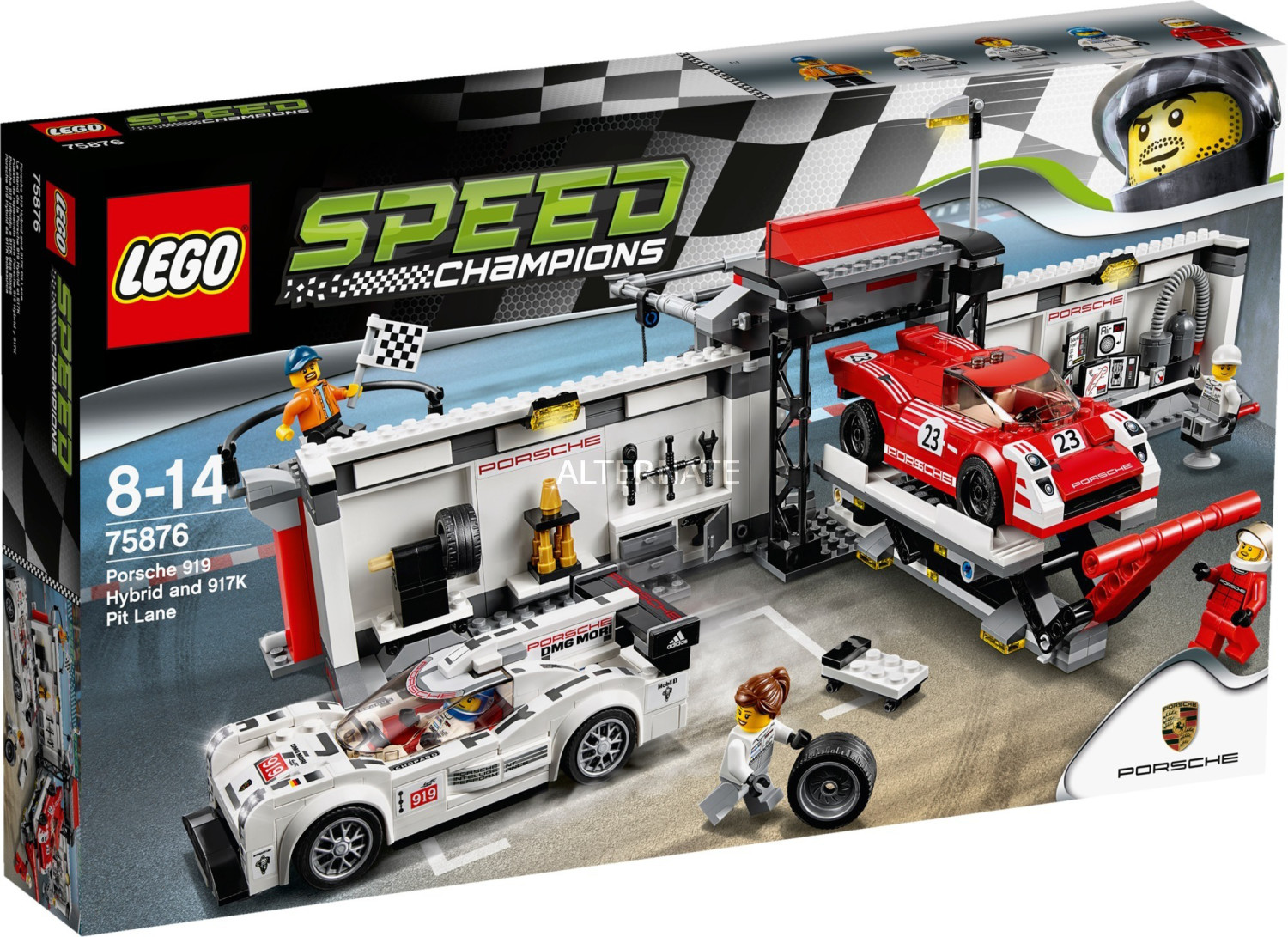LEGO Speed Champions Le stand de la Porsche 919 Hybrid et 917K (75876