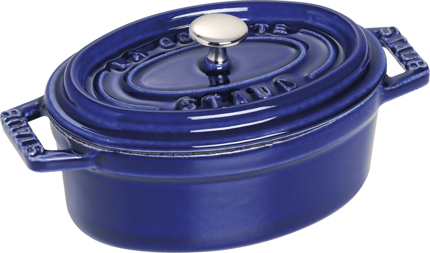 Staub Cocotte ovale 11 cm bleu intense