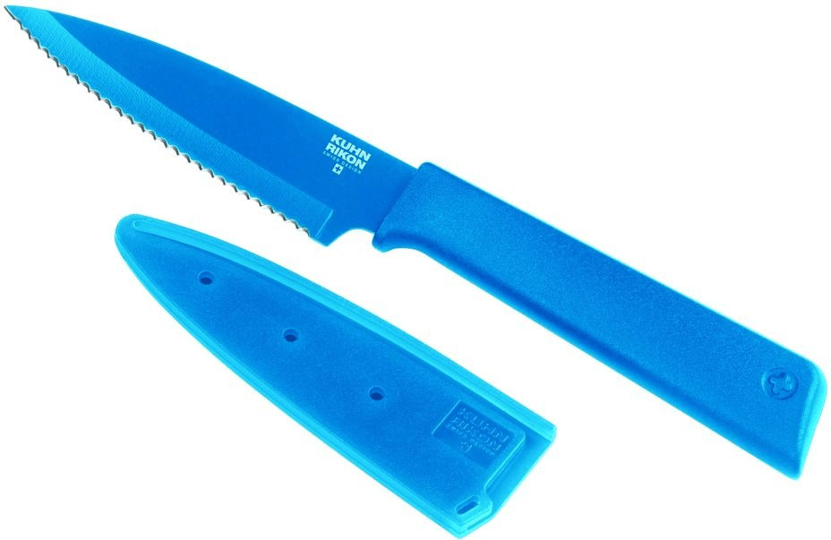 Kuhn Rikon Couteau universel dentelé bleu