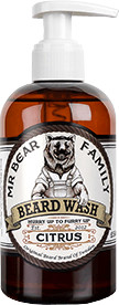 Photos - Beard & Moustache Care Mr Bear Family Mr. Bear Family Mr. Bear Family Beard Wash Citrus  (250ml)