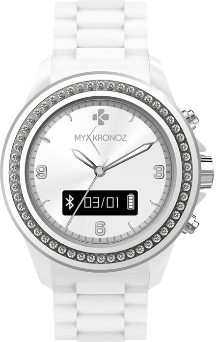 MyKronoz ZeClock Swarovski blanc