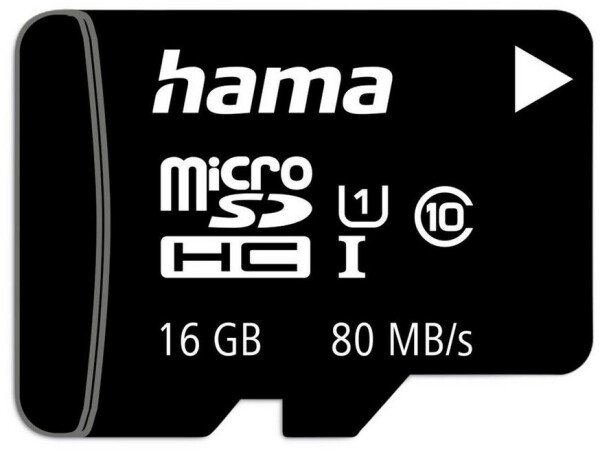 Hama microSDHC 16GB Class 10 UHS-I 80MB/s (00124138)