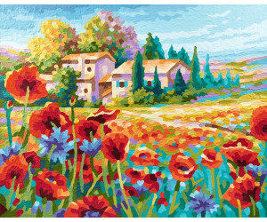Malen Nach Zahlen Blumen Zarte Mohnblumen Tocut