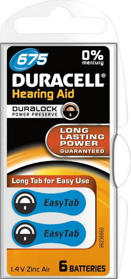 Duracell EasyTab 675 PR44 (6 piles)