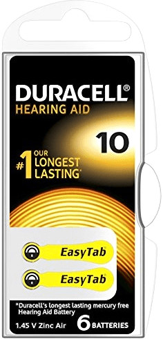 Duracell EasyTab 10 PR70 (6 piles)