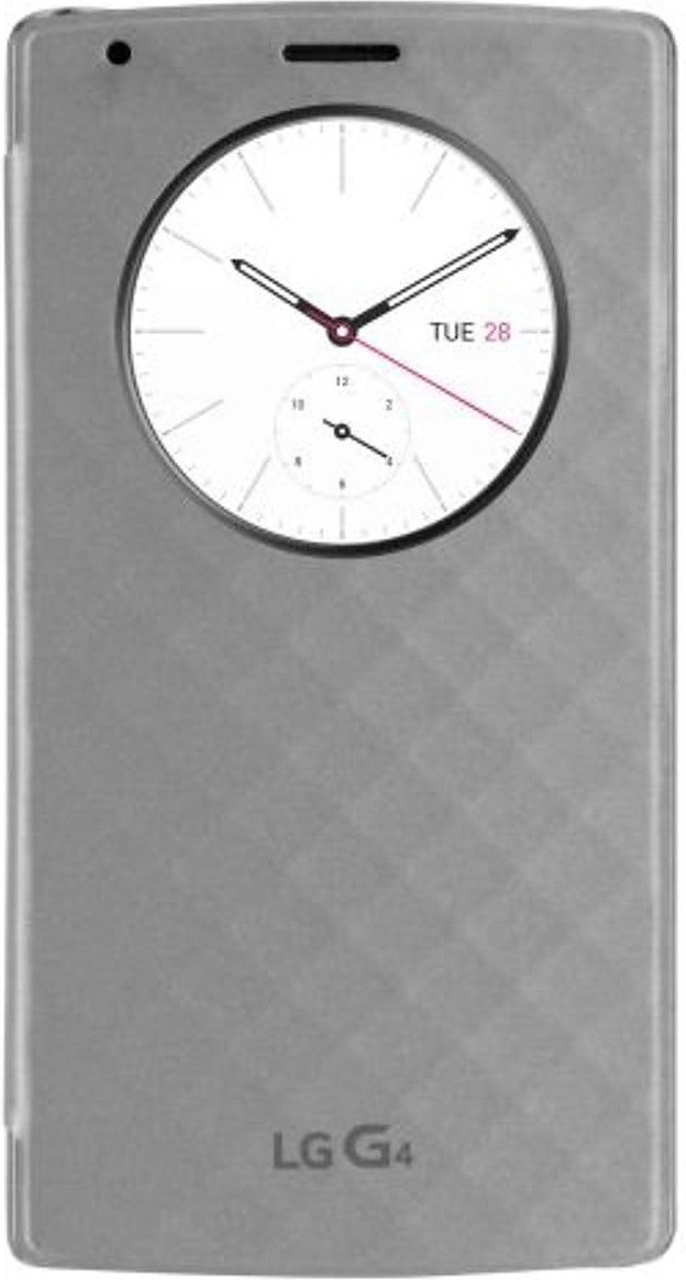 LG QuickCircle Pop Flip Cover silver (LG G4)