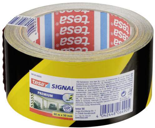 tesa Signal Premium Markierungsklebeband 66 m x 50 mm, gelb-schwarz ab 7,57  €