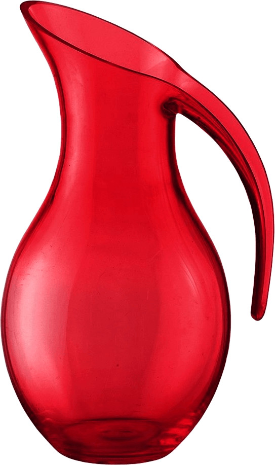 Guzzini Carafe soufflée Happy Hour rouge