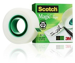 Scotch Magic Klebeband 810 19 mm x 33 m Matt Unsichtbar Vorteilspack 7 Rollen 