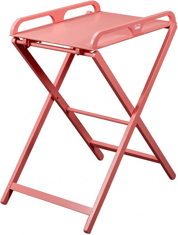 Combelle Table à langer pliante Jade laquée rose