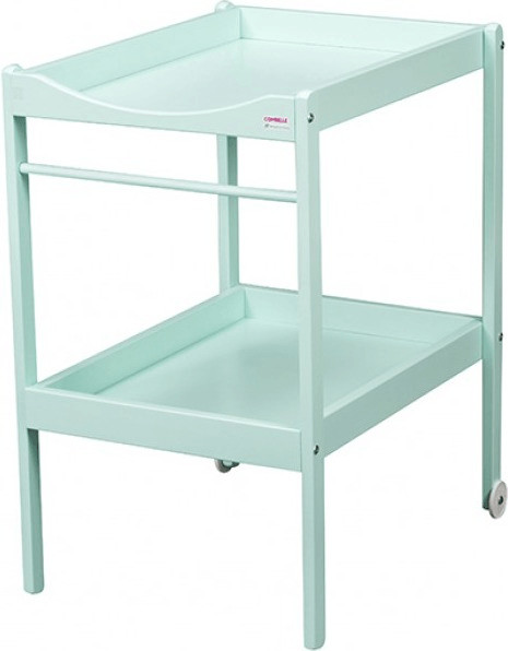 Combelle Table à langer en bois Alice laquée vert mint