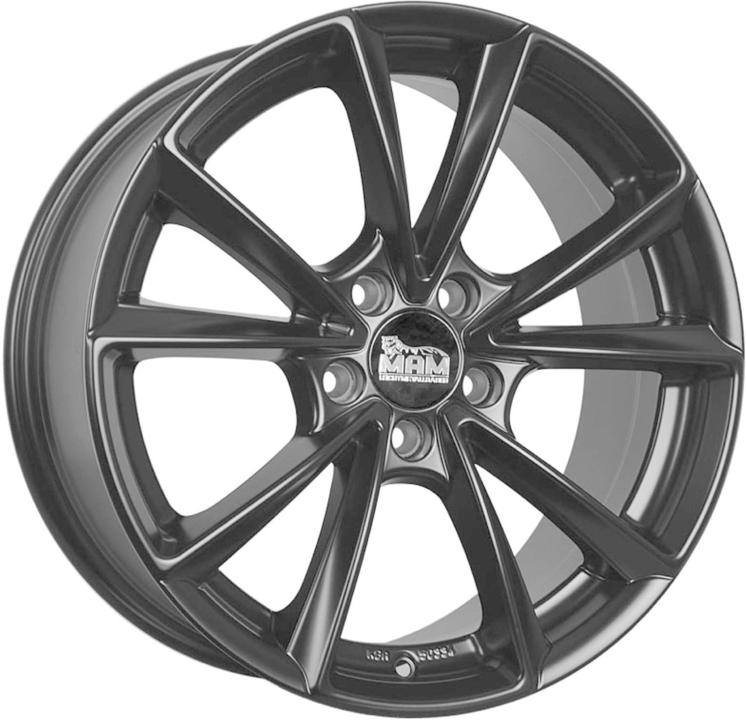 MAM A5 8x18 ET35 5x112 matt black painted