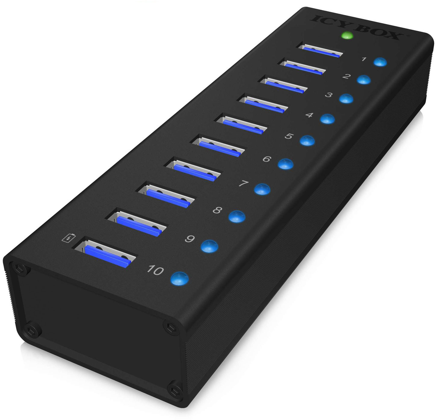 Raidsonic Icy Box 10 Port USB 3.0 Hub (IB-AC6110)