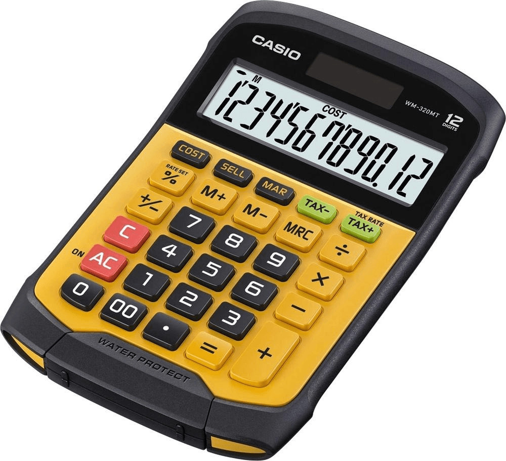 Calculatrice de bureau Casio - 12 chiffres - orange pas cher