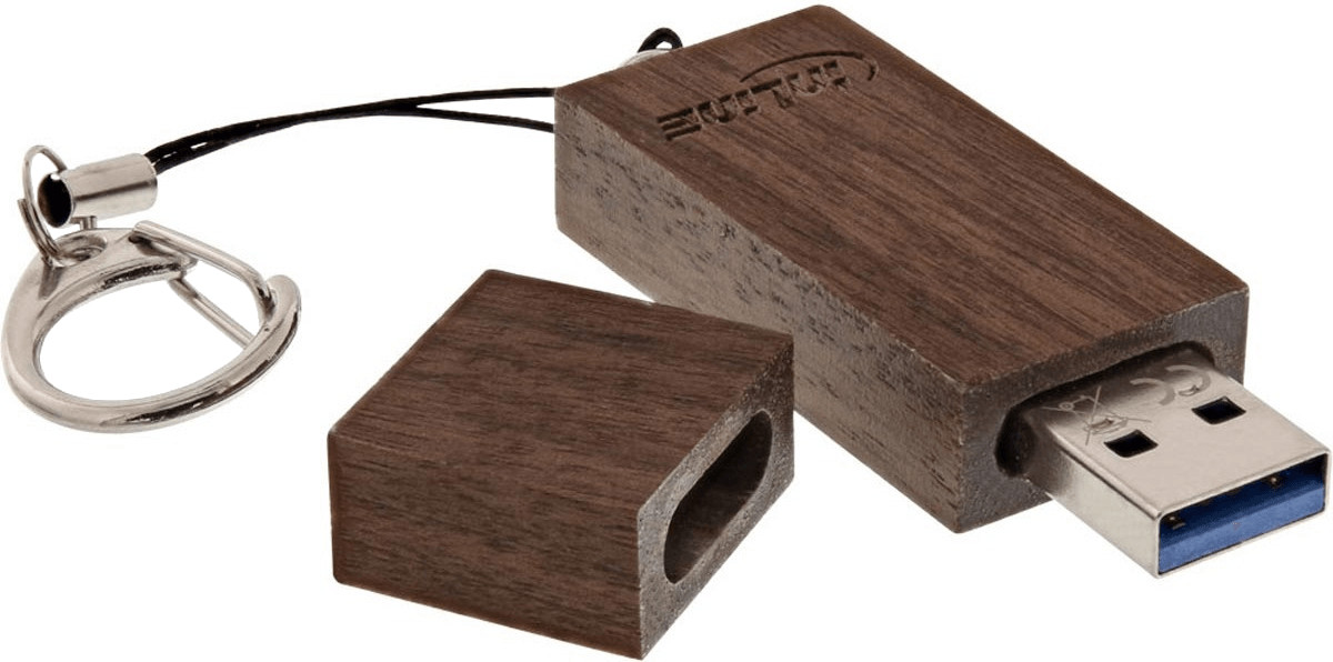 InLine Woodline noisetier USB 3.0 64 Go