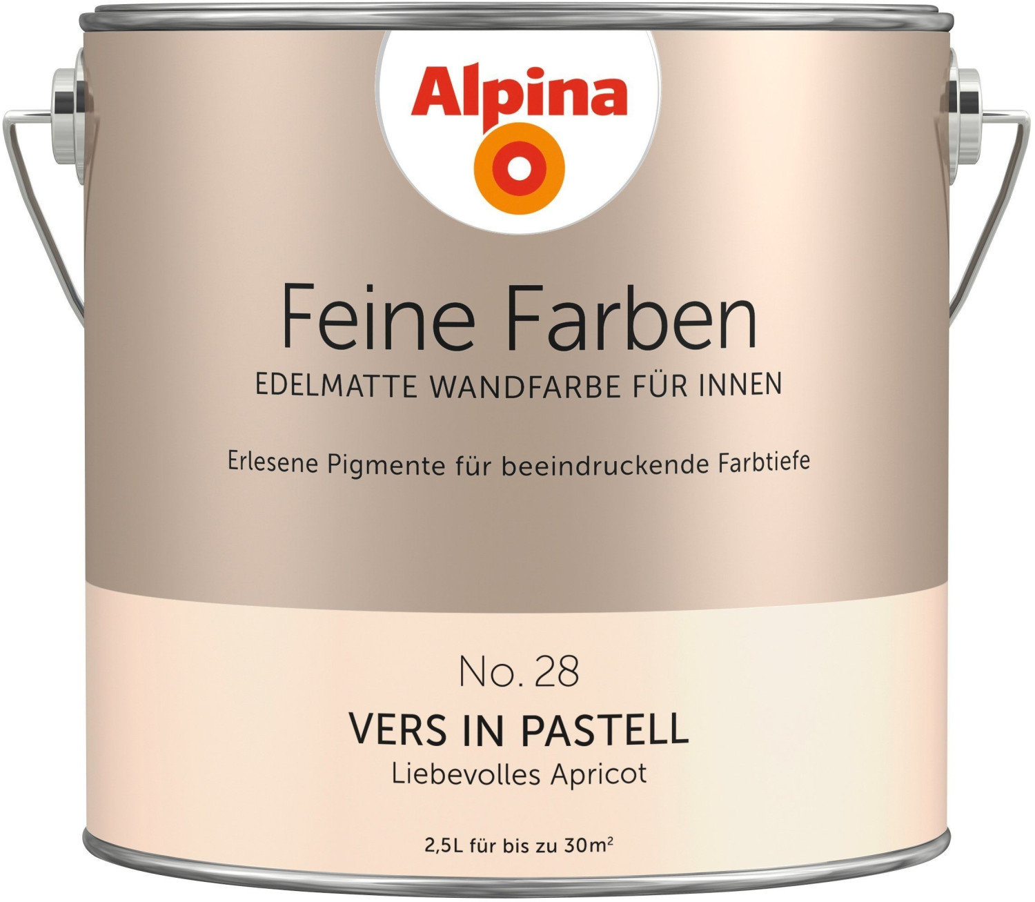 Alpina Feine Farben 2,5 Liter - Vers in Pastell - liebevolles