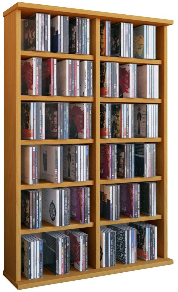 VCM mueble para CD/DVD Ronul - mueble/estante sin puerta de cristal en 7  colores: blanco