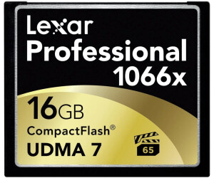 16 GB Schwarz 64 GB Lexar Professional VPG-65 CompactFlash-Karte 1066x 