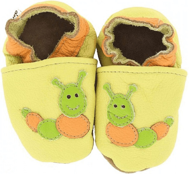 HOBEA-Germany Chaussons bébé en cuir doux Chenille