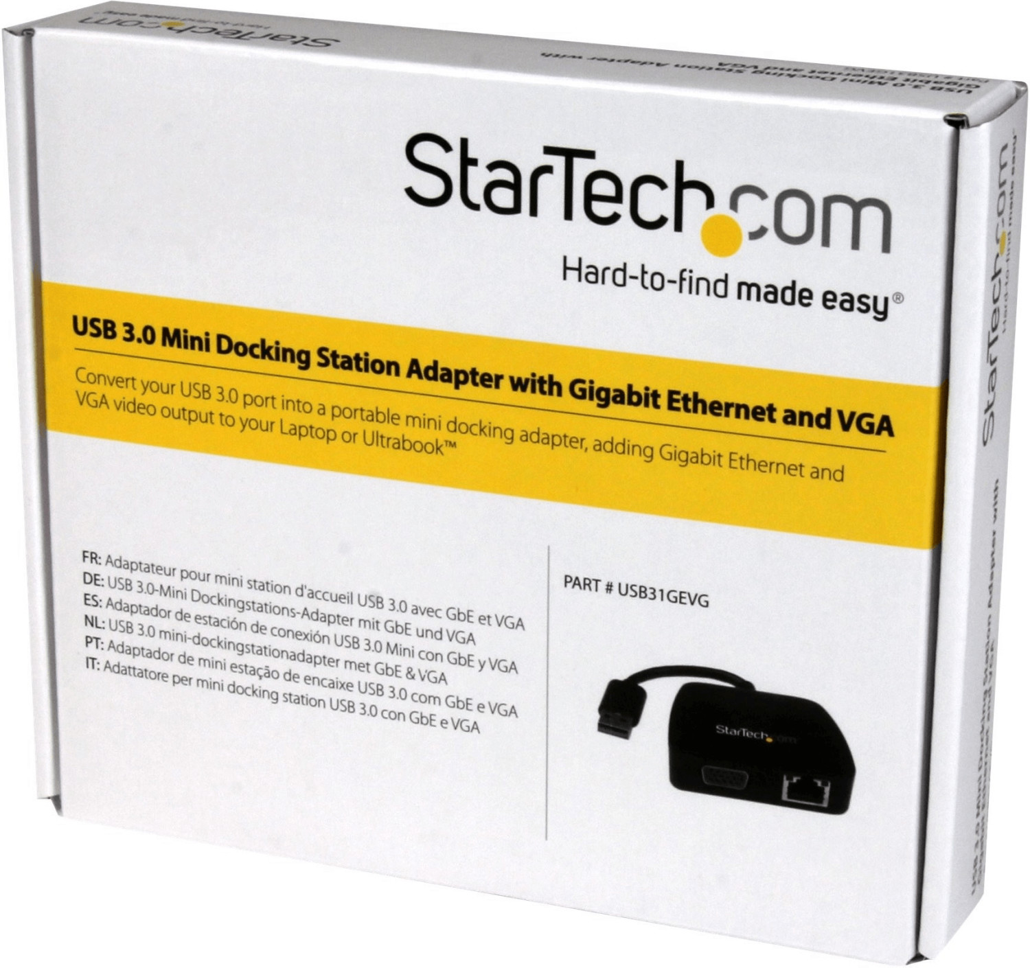 StarTech Mini station d'accueil USB 3.0 universelle pour PC portable (VGAUSB31GEVG)