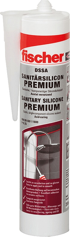 Fischer Sanitary Silicone DSSA 310 ml Grey (053102)