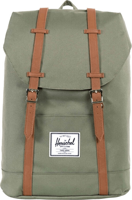 Herschel Retreat Backpack deep lichen green/tan synthetic leather