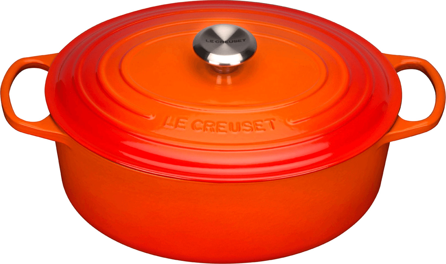 Le Creuset Signature Faitout ovale 33 cm rouge feu