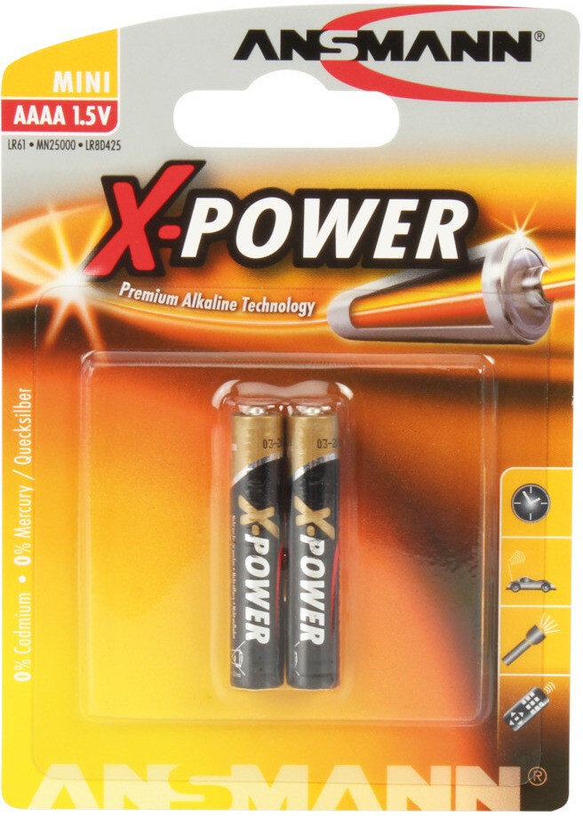 Ansmann X-Power AAAA Mini Batterie (2 St.) ab 0,99 €