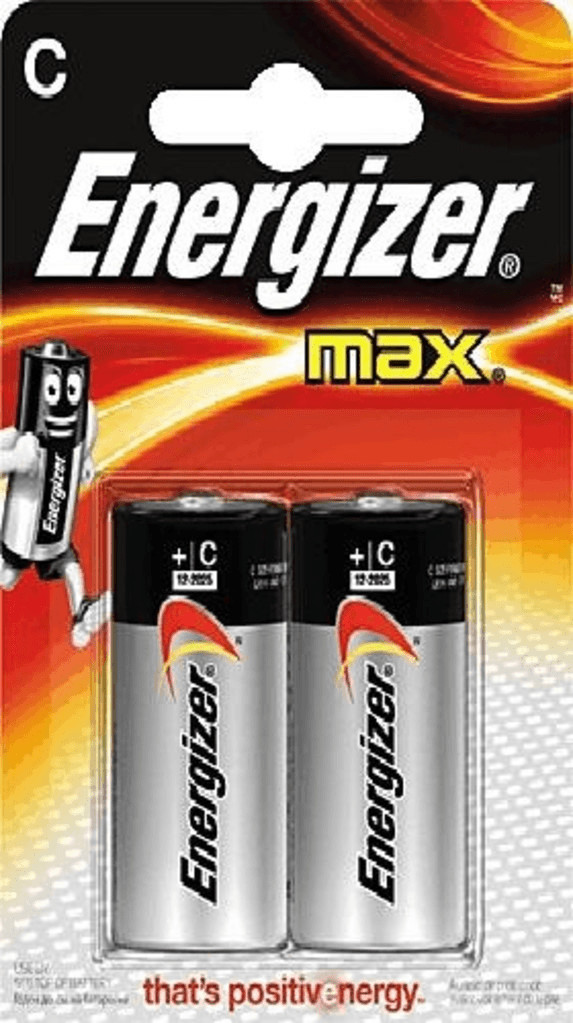 Piles LR14 type C Energizer Max - blister de 2 piles pas cher