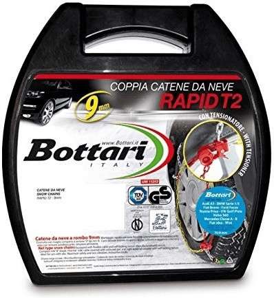  Bottari [Goodyear] 18833 Rapid T2 Chaines à neige 9 mm, Taille  130, Compatibles ABS et ESP