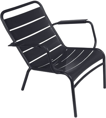 Fermob Fauteuil bas Luxembourg Carbone