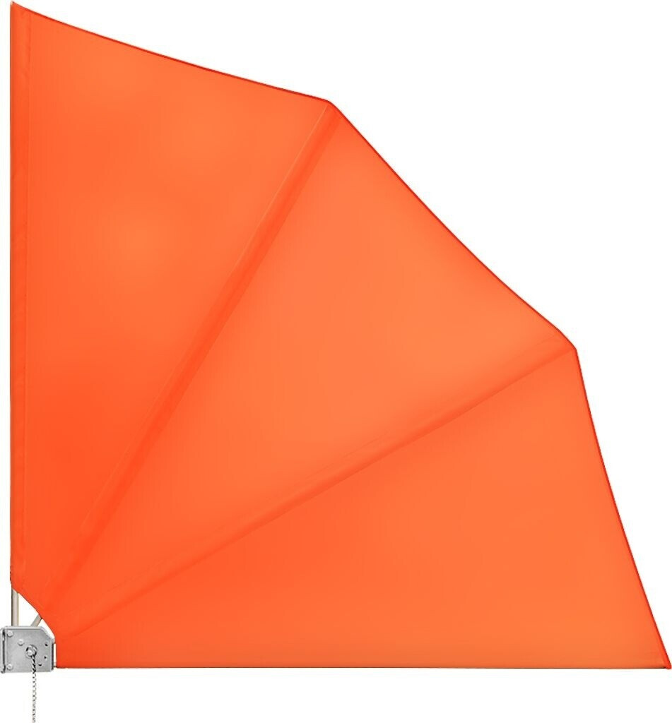 Deuba Brise-vue rétractable de balcon 140 x 140 cm orange