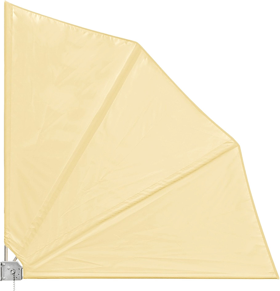Deuba Brise-vue rétractable de balcon 140 x 140 cm beige