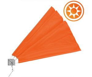Yorten Balkonmarkise Klappbar – 140x140 Cm, Grau, Stahlrahmen, Polyester