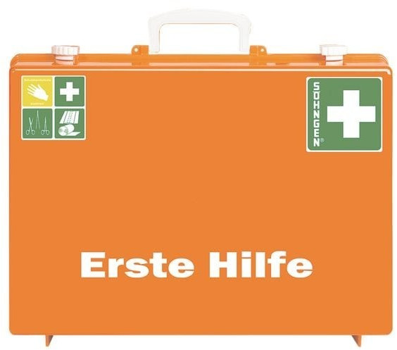 Erste-Hilfe-Koffer DUO Kinder + Erwachsene, orange, 43 x 15 x 33,5