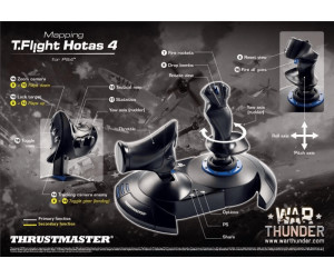 Thrustmaster T.Flight Hotas 4 Joystick pour simulateur de vol USB  PlayStation 4, PC noir, bleu - Conrad Electronic France