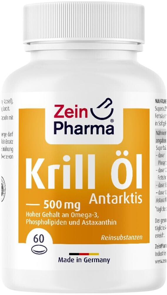 ZeinPharma Krill Oil Omega 3 Ultra Superba 500mg Capsules (60 pcs)