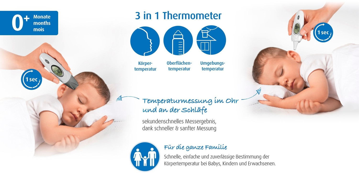 Thermometer Preisvergleich Reer bei Infrarot € 19,45 3 ab | SkinTemp in 1