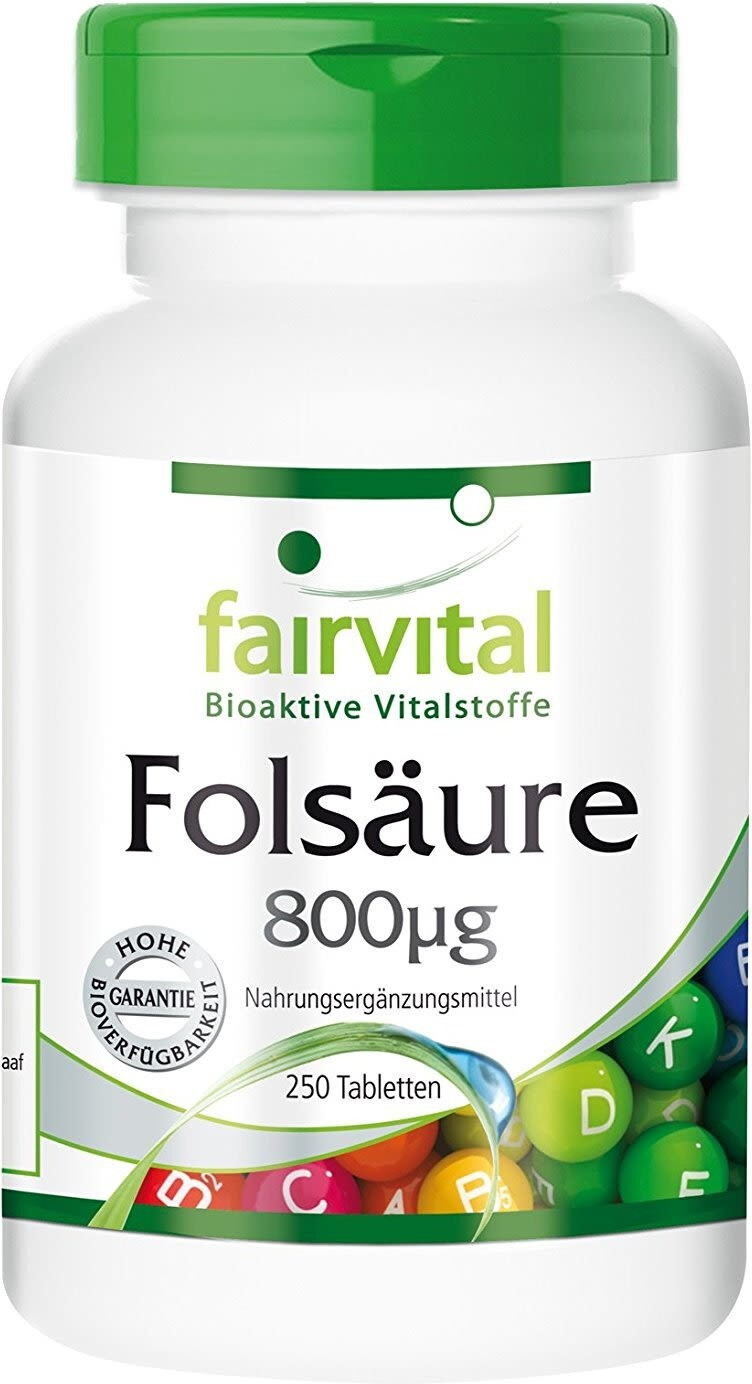 Fairvital Folsäure Tabletten (250 Stk.) ab 12,45 € | Preisvergleich bei ...