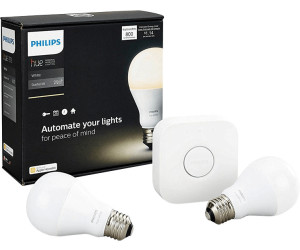 Kit Démarrage Ampoules LED Intelligentes E27 3x9.5W 1055 lm PHILIPS Hue  White - Ledkia
