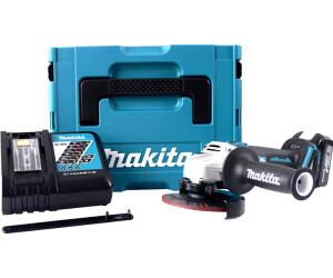 Makita DGA504Y1J Meuleuse d'Angle sans Fil 125 mm 18 V Set Makpac avec 1  Batterie 1,5 Ah Incluse