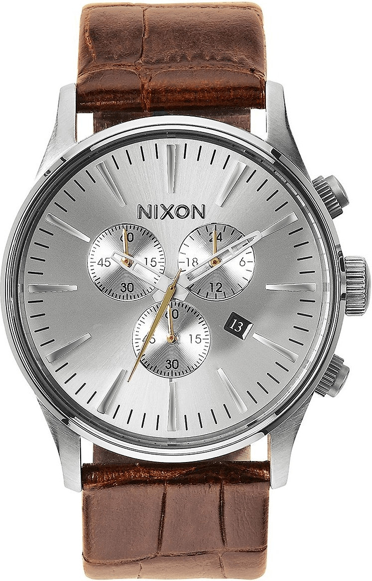 Nixon The Sentry Chrono Leather saddle gator (A405-1888)