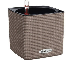 Lechuza Cube Color 14 schiefergrau AIO Komplettset Pflanzkübel Blumentopf 