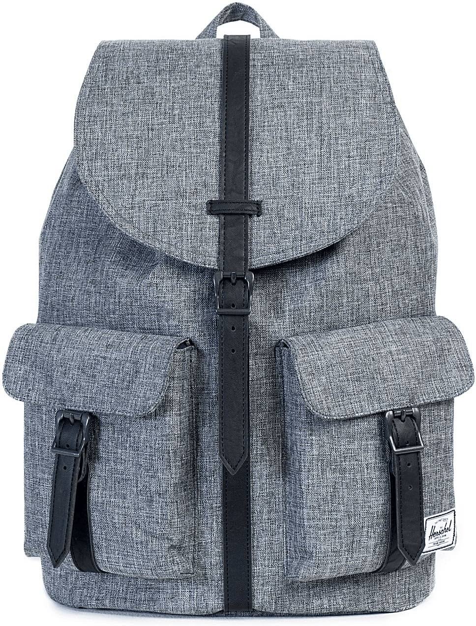 Herschel Dawson Laptop Backpack raven crosshatch/black synthetic leather (10233)