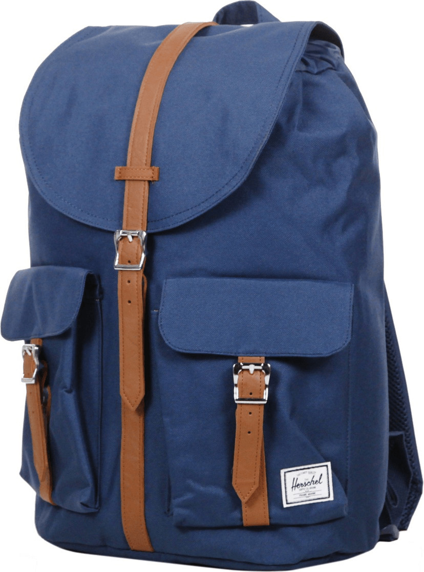 Herschel Dawson Laptop Backpack navy/tan synthetic leather (10233)